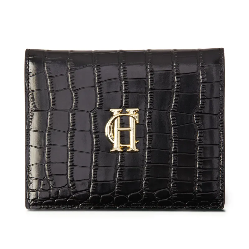 Holland Cooper Chelsea Wallet - Black Croc